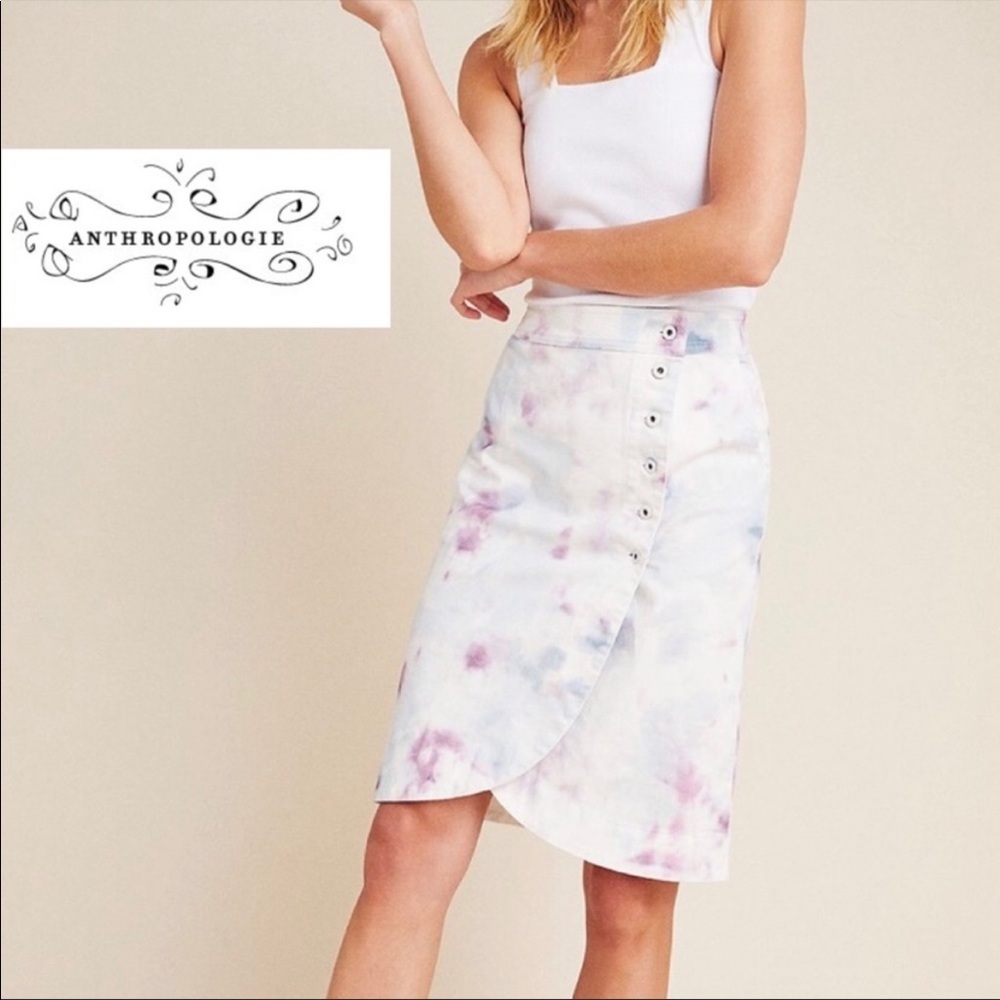 Anthropologie Size  tie-dyed tulip skirt